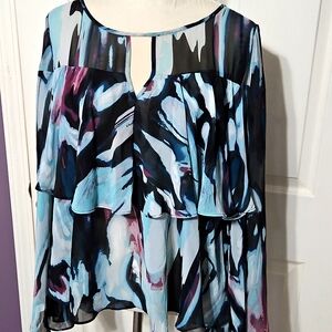 Jennifer Lopez Artisan Sheer Blouse